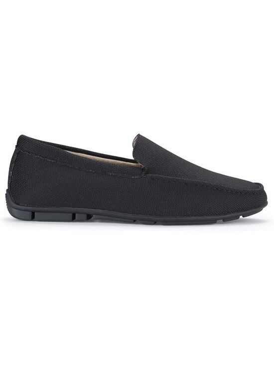 ?Men\'s Black Canvas Slip-On Comfortable Round Toe Non Slip Fashion Loafers main image 4